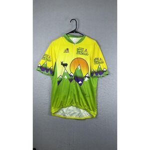 Aussie Bicycle‎ Tour Of Colorado Jersey Mens Small Yellow 7th Annual Cycling
